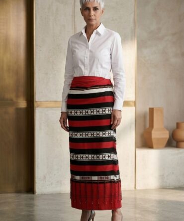 Zeliang Tribe Naga Loinloom Woven Wrap Around Skirt