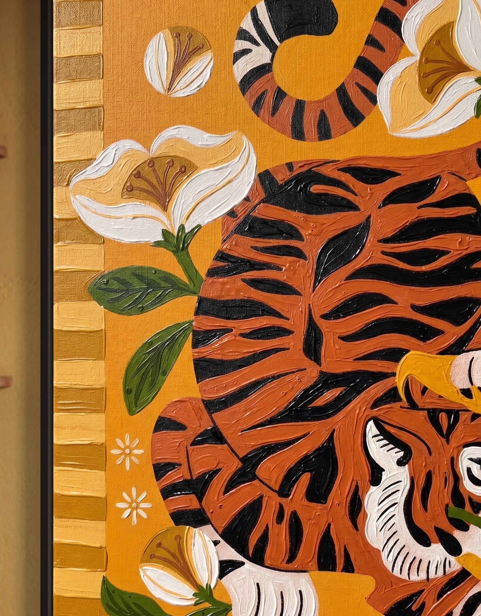 The Kaziranga Tiger Handmade Painting - Image 2