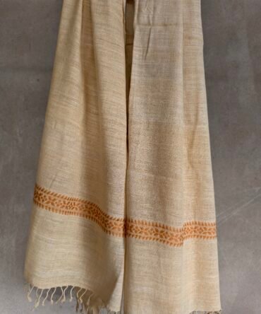 Turmeric Natural Dye Eri Silk Stole