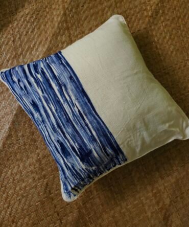Hand Painted Eri Silk Handloom Cushion Cover (Set of 2)