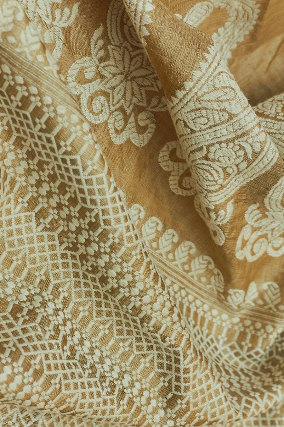 Assam Muga Silk Handloom Saree - Image 3